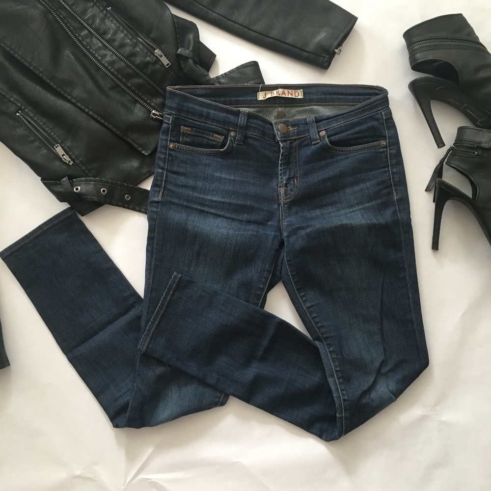 J Brand Jbrand cropped skinny leg in Pure B-MC
